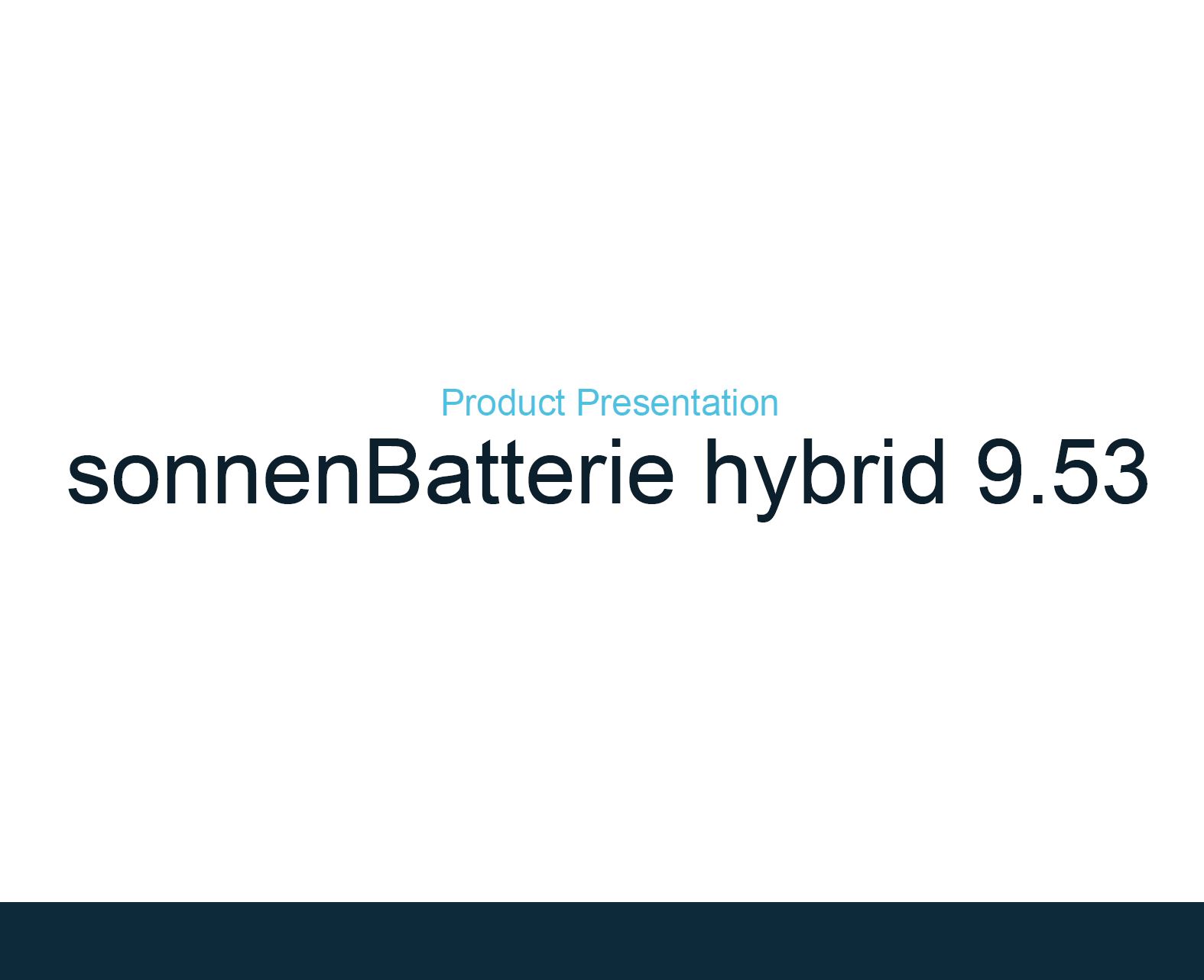Sonnen Batterie Hybrid 9.53