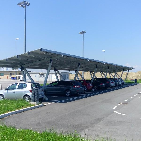 Pensilina fotovoltaica | casello autostradale | Noventa di Piave (VE)